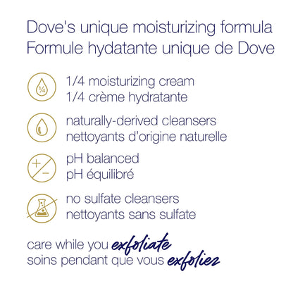Dove Exfoliating Body Polish Scrub For Silky, Soft Skin Pomegranate and Shea Butter Body Scrub Exfoliates and Provides Lasting Nourishment 10.5 oz