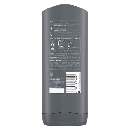 Dove Men+Care Body + Face Wash, Clean Comfort, Hydrating with 24hr Nourishing Micromoisture Technology, 400ml, Pack of 4