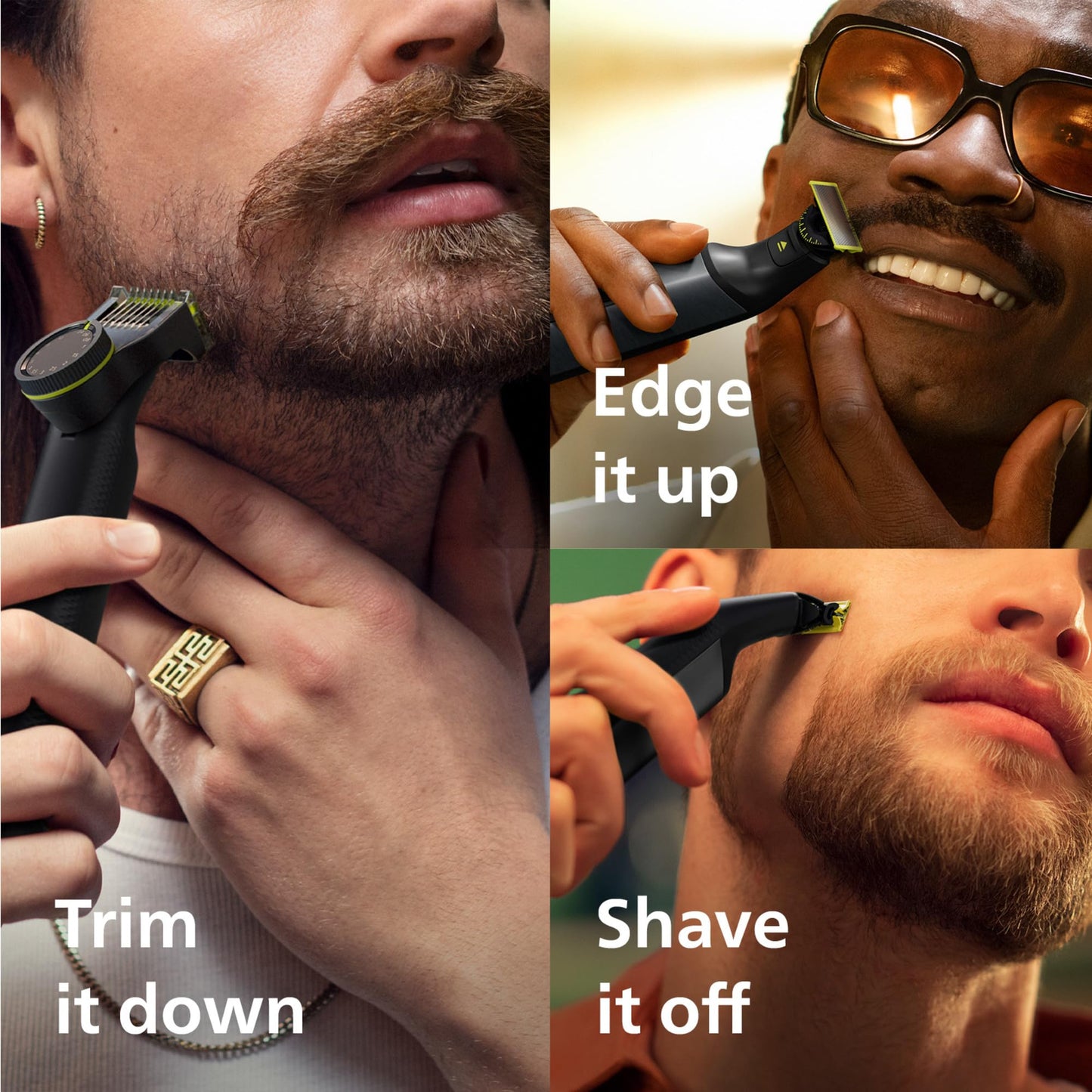 Philips OneBlade 360 Face & Body, Wet & Dry, Trim, Edge & Shave with the 5-in-1 Adjustable Comb and Body Comb, QP2834/20