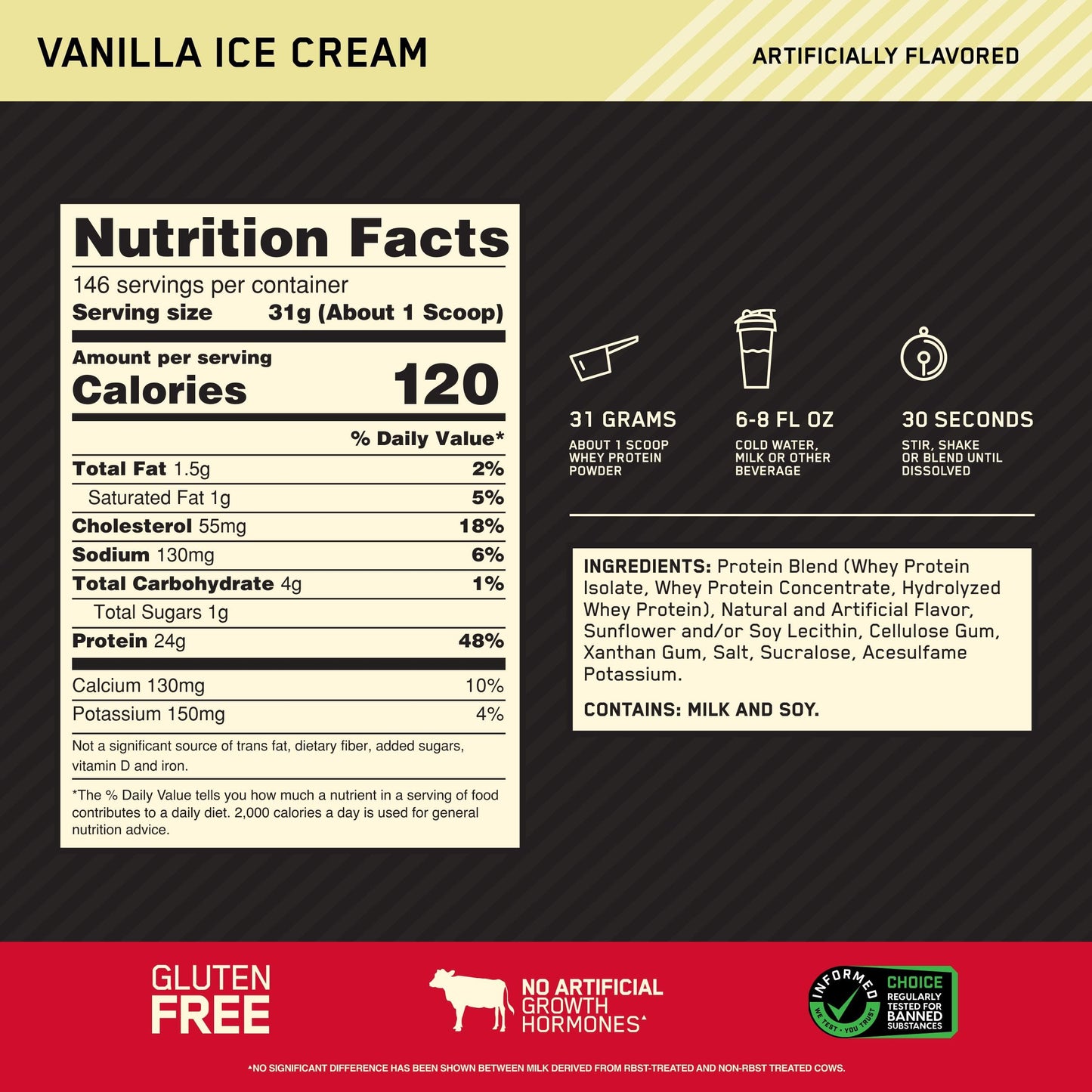OPTIMUM NUTRITION Gold Standard Banana Cream 2lb