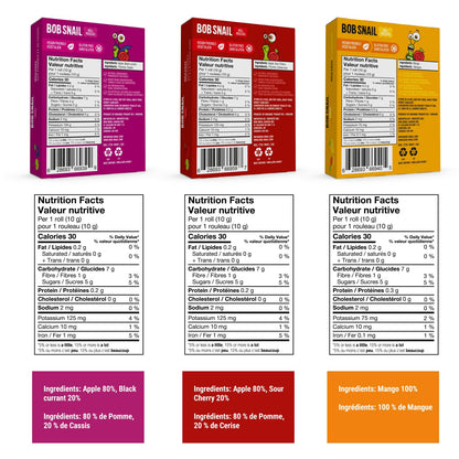 Bob Snail Healthy Snacks Berry Mix Family Pack - Nut free fruit Rolls with Blueberry, Raspberry & Strawberry, Candy box Fruit Snacks, All Natural Healthy Snacks for kids, No Added Sugar sour Candy, 80 pcs Pack / 800 gram candy bulk (Blueberry, Raspberry &