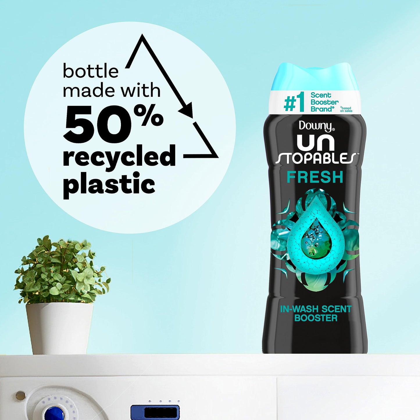 Downy Unstopables In-Wash Laundry Scent Booster Beads, Fresh, 680 gr