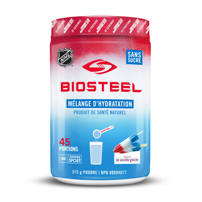 BioSteel Hydration Mix, Great Tasting Hydration with Zero Sugar, and No Artificial Flavours or Preservatives, Rainbow Twist Flavour, 20 Servings per Tub