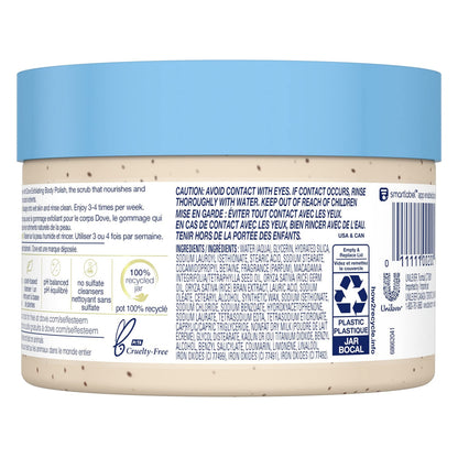 Dove Exfoliating Body Polish Scrub For Silky, Soft Skin Pomegranate and Shea Butter Body Scrub Exfoliates and Provides Lasting Nourishment 10.5 oz