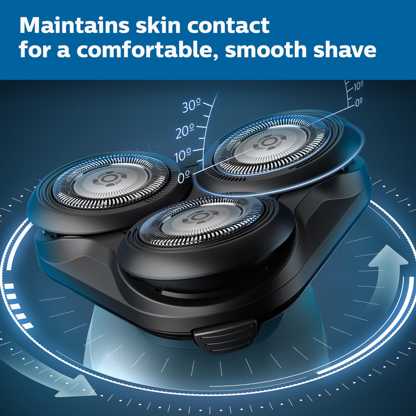 Philips Electric Shaver Series 5000, Wet & Dry with Charging Stand, S5898/25