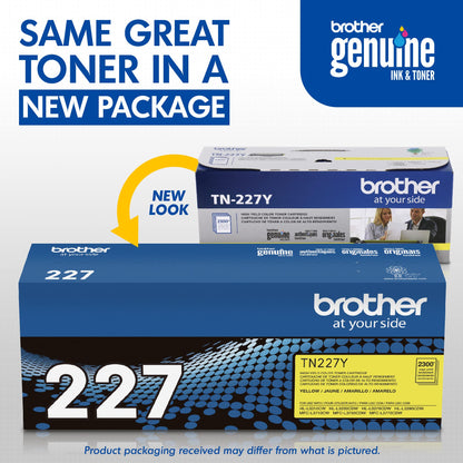 Brother TN227BK Laser Printer High Yield Toner Cartridge, Black TN227