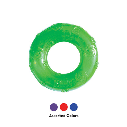 KONG Squeezz Ring Dog Toy, Large, Colors Vary