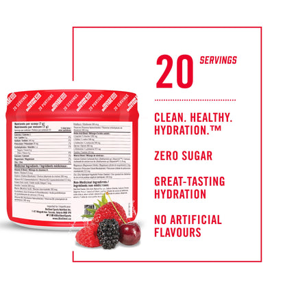 BioSteel Hydration Mix, Great Tasting Hydration with Zero Sugar, and No Artificial Flavours or Preservatives, Peach Mango Flavour, 45 Servings per Tub