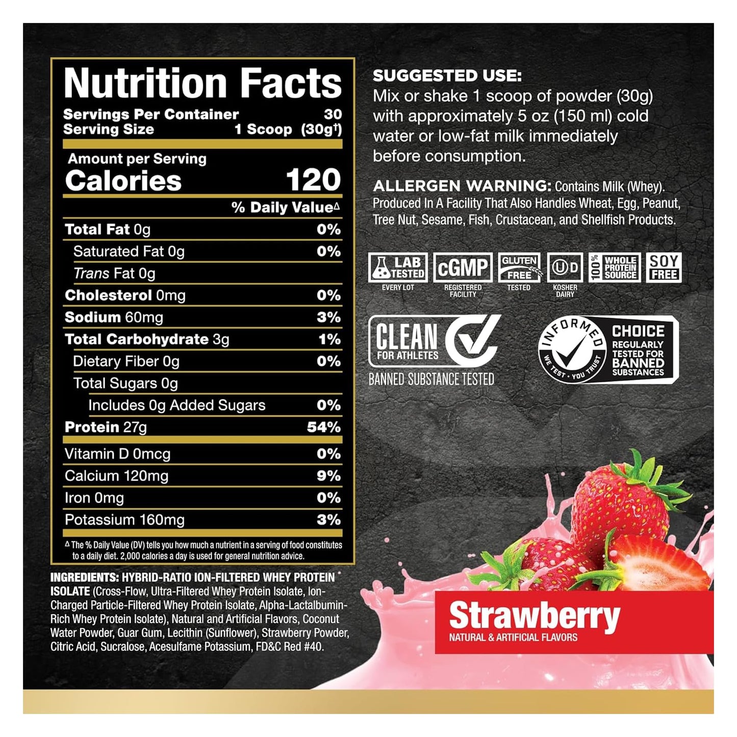 ALLMAX Isoflex Strawberry, 2 Pound
