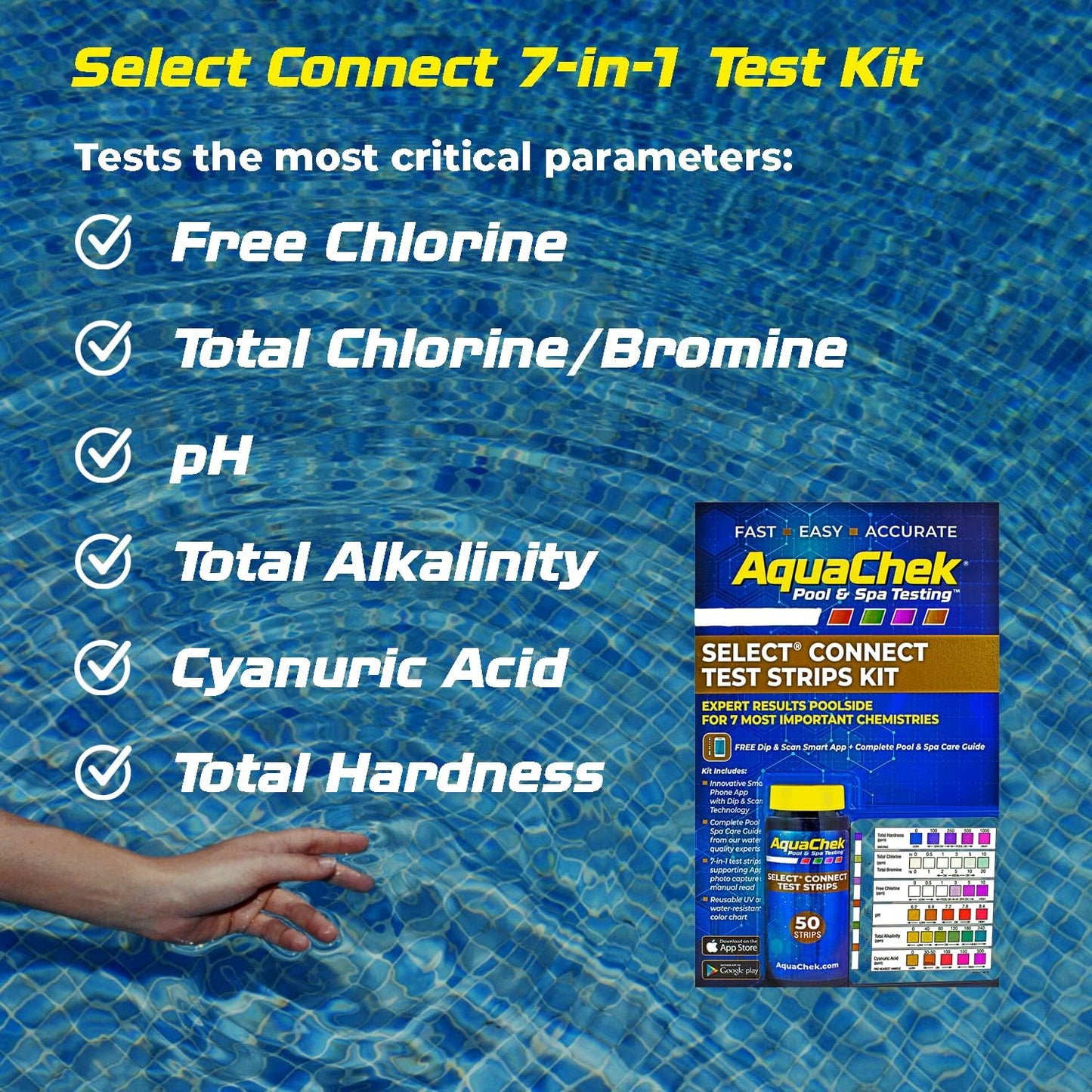 AquaChek 541604A Select Kit Test Strip for Swimming Pools