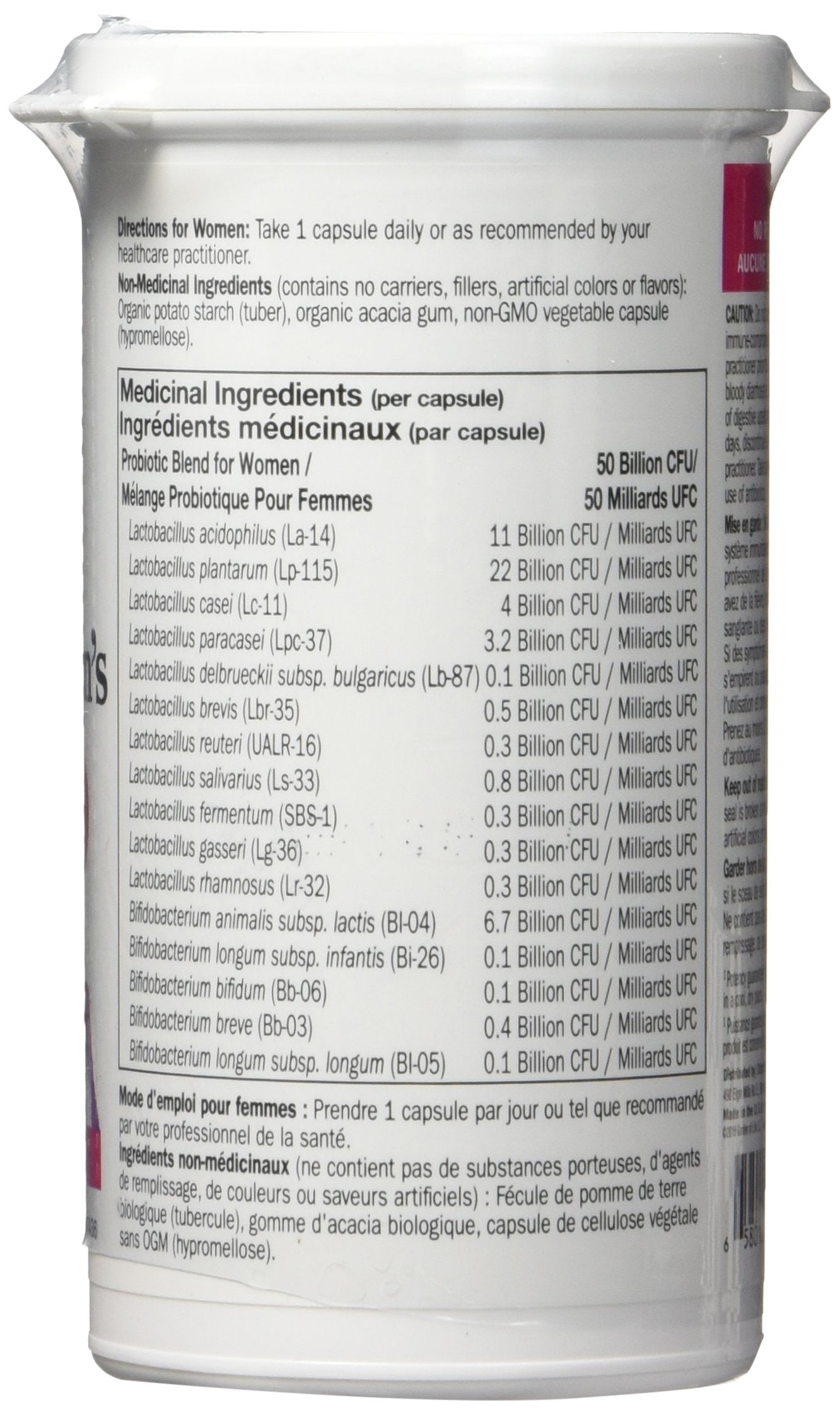 Garden of Life - Dr. Formulated Probiotics Once Daily Women's | Supports Women's Gut Health & Digestion | Eases Gas & Bloating | 50 Billion CFU + 16 Probiotic Strains | Gluten Free, Dairy Free, Soy Free