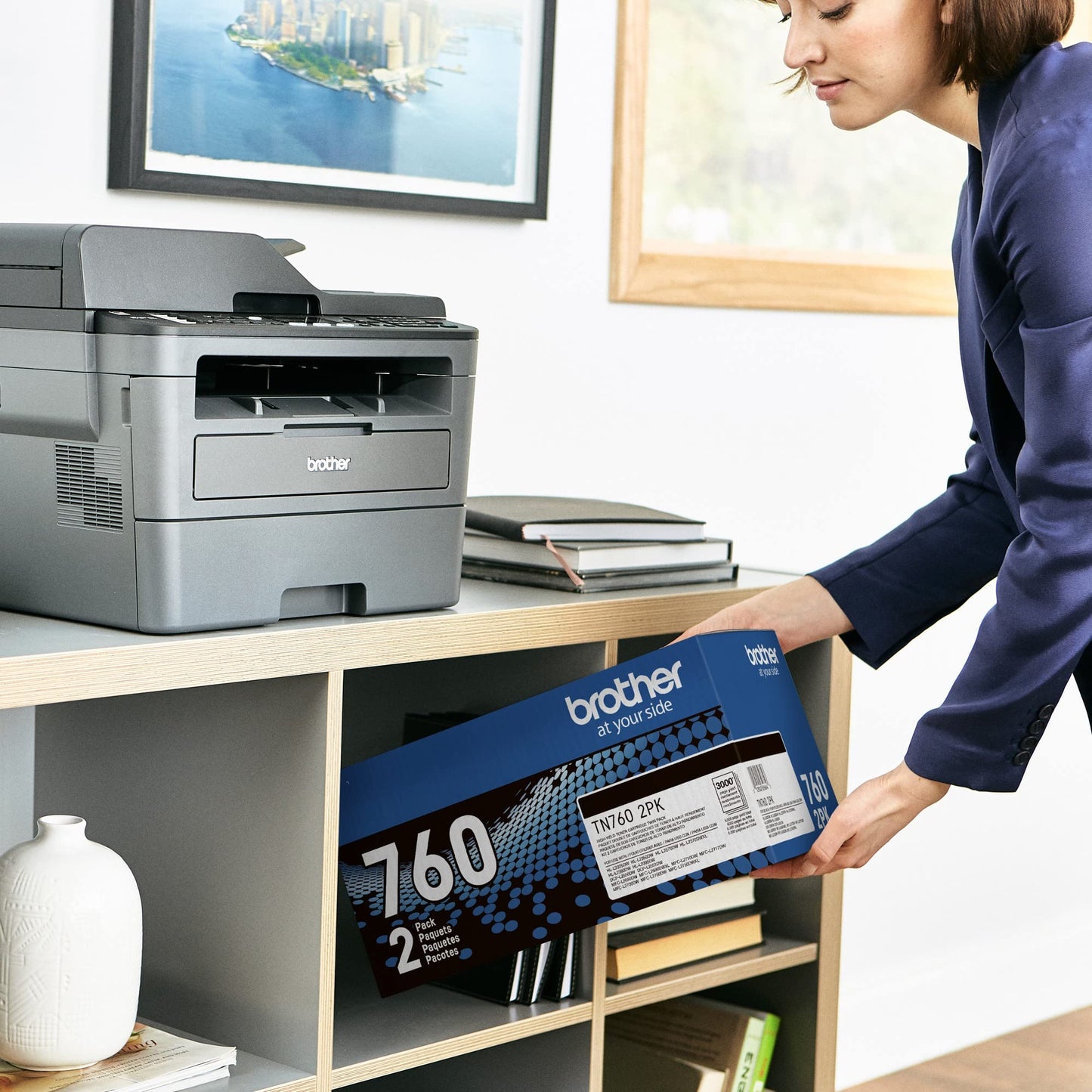 Brother Genuine Standard Yield Toner Cartridge, TN730, Replacement Black Toner, Page Yield Up To 1,200 Pages, Amazon Dash Replenishment Cartridge