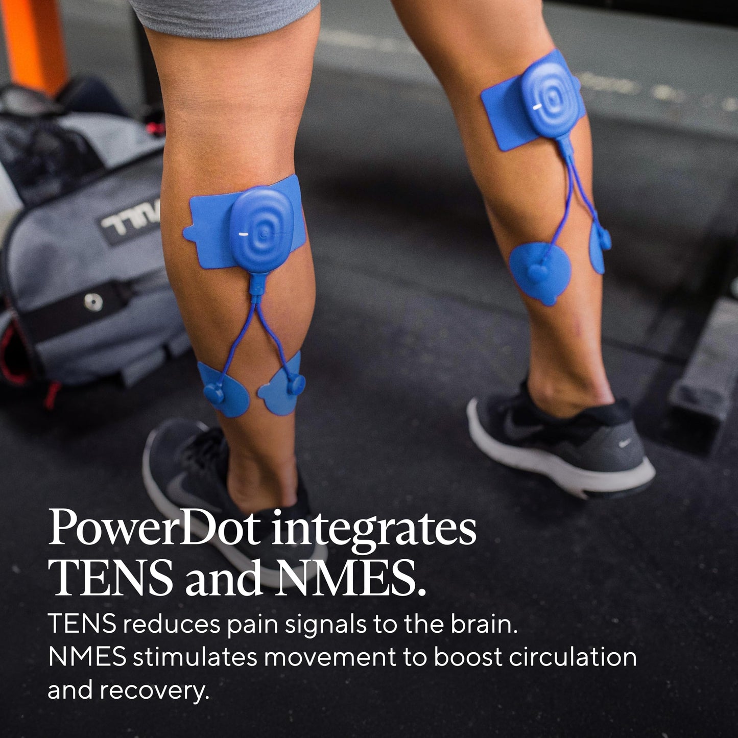 Therabody PowerDot 2.0 Duo - Stim TENS Unit for Pain Relief - Bluetooth Electrical Muscle Stimulation Device, 2 Smart Wireless NMES & TENS Pods for Muscle Pain, PMS and Menstrual Period Cramps - Red