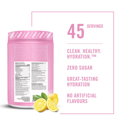 BioSteel Hydration Mix, Great Tasting Hydration with Zero Sugar, and No Artificial Flavours or Preservatives, Pink Lemonade Flavour, 100 Servings per Tub