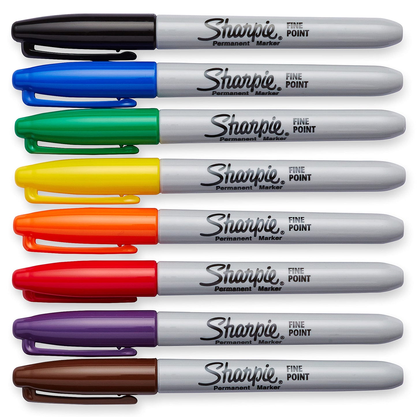 Sharpie Permanent Markers, Fine Point, Assorted Colours, 12 Count