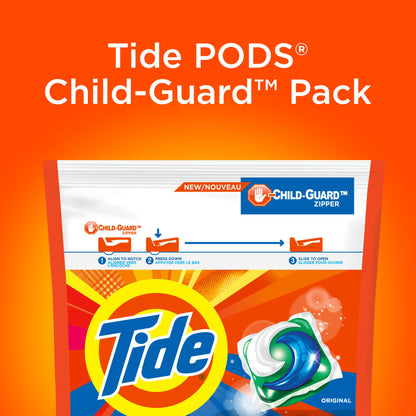Tide PODS Laundry Detergent Pacs, Original Scent, Powerful 3-in-1 Clean in one Step, HE Compatible, 112 Count