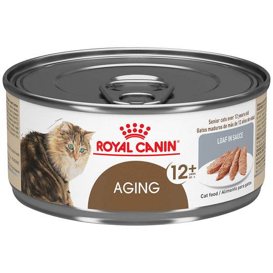 Royal Canin Feline Health Nutrition Aging 12+ Loaf in Sauce Canned Cat Food, 5.8-Ounce, 24-Pack