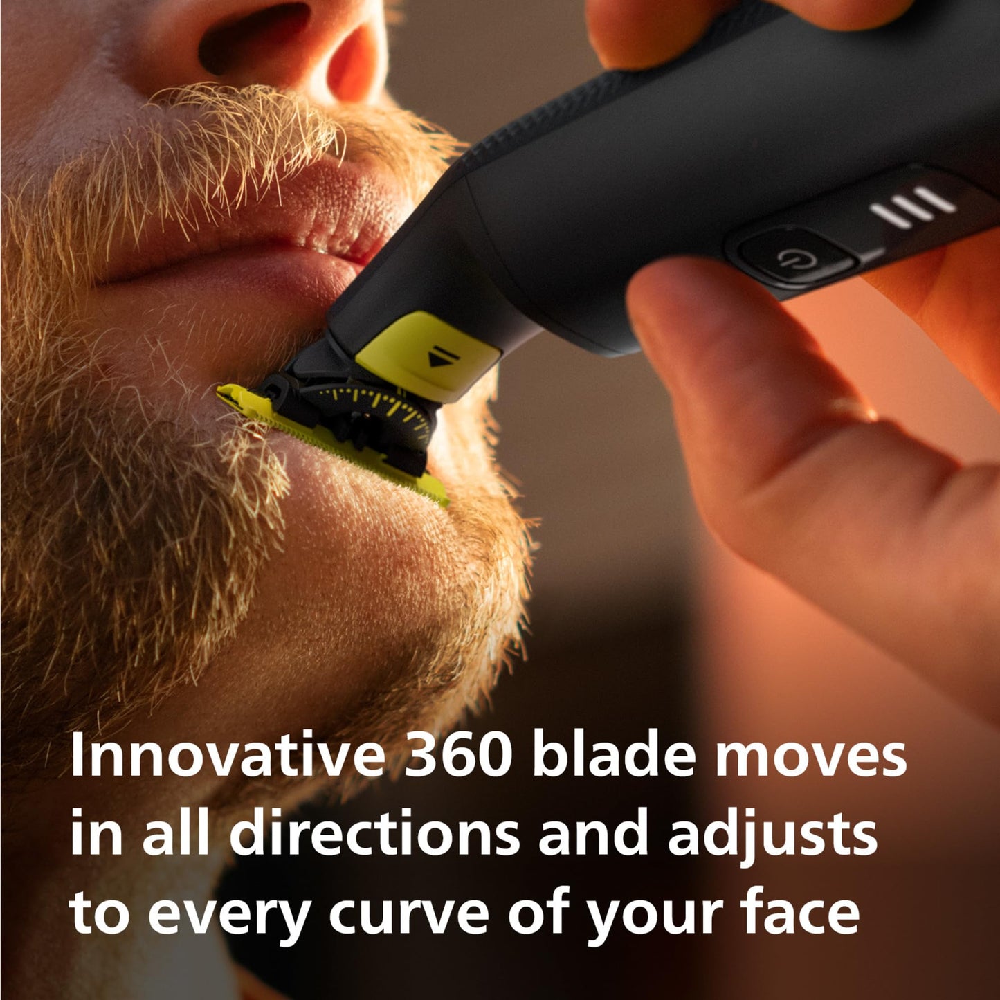 Philips OneBlade 360 Face & Body, Wet & Dry, Trim, Edge & Shave with the 5-in-1 Adjustable Comb and Body Comb, QP2834/20