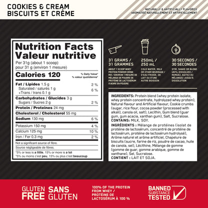 Optimum Nutrition Gold Standard 100% Whey Protein Powder, 2.270g - Extreme Milk Chocolate - 70 servings (packaging may vary)