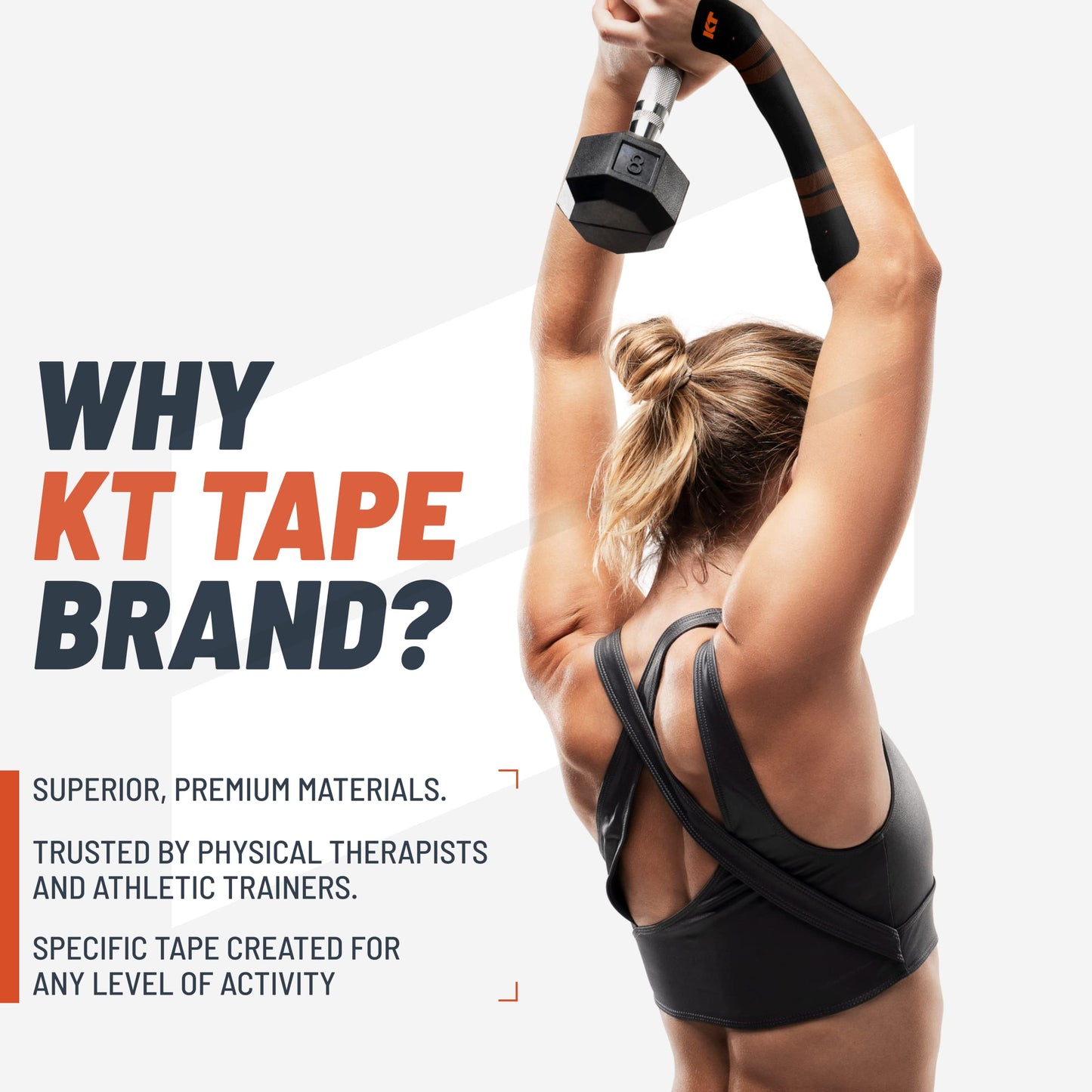 KT Tape PRO 2 Pack Synthetic Elastic Kinesiology Therapeutic Tape, 20 count - 10" Precut Strips (Jet Black)
