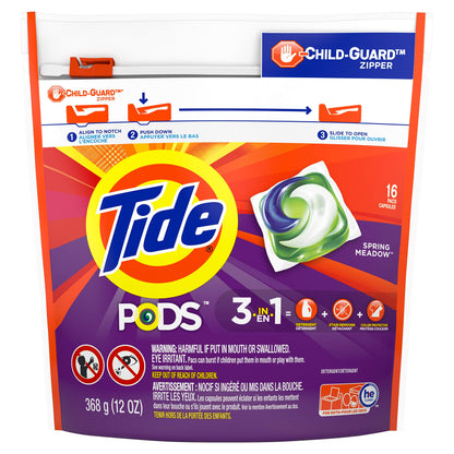 Tide PODS Liquid Laundry Detergent pacs, Spring Meadow Scent, 112 count