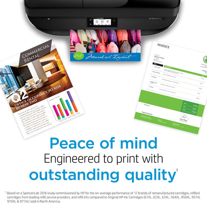 Original HP cInk Cartridges (2-Pack) | Works with HP DeskJet 1255, 2700, 4100 Series, HP Envy 6000, 6400 Series | Eligible for Instant Ink | 3YP29AN