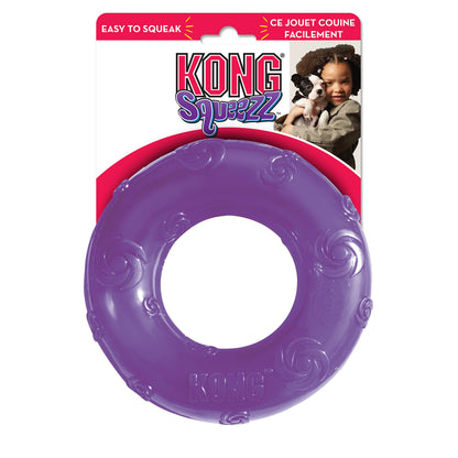 KONG Squeezz Ring Dog Toy, Large, Colors Vary