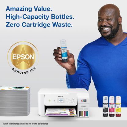 EPSON 522 EcoTank Ink Ultra-high Capacity Bottle Colour Combo Pack (T522520-S) Works with EcoTank ET-2400, ET-2720, ET-2800, ET-2803, ET-2840, ET-4700, ET-4800, ET-4810
