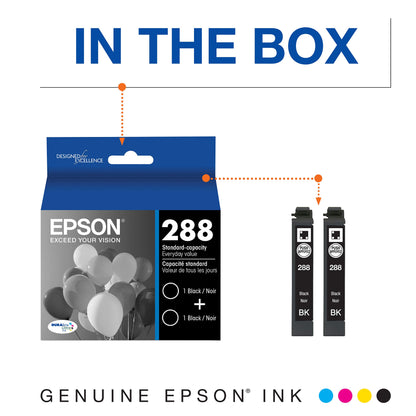 Epson 288 DURABrite Ultra Standard Capacity Cartridge Ink, Colour Combo Pack (T288520)