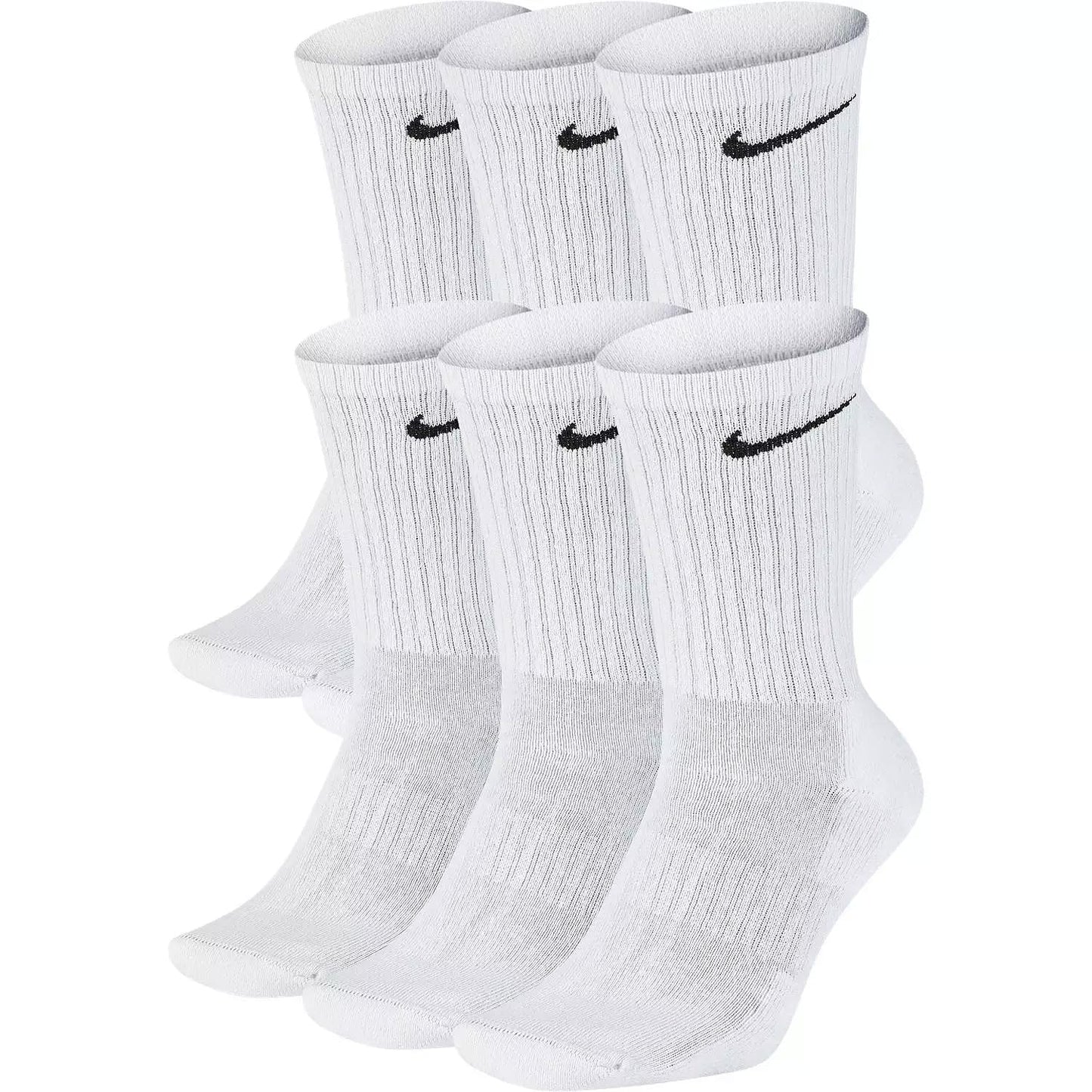 Nike unisex-adult Everyday Cushion Crew 6 Pair BandSocks