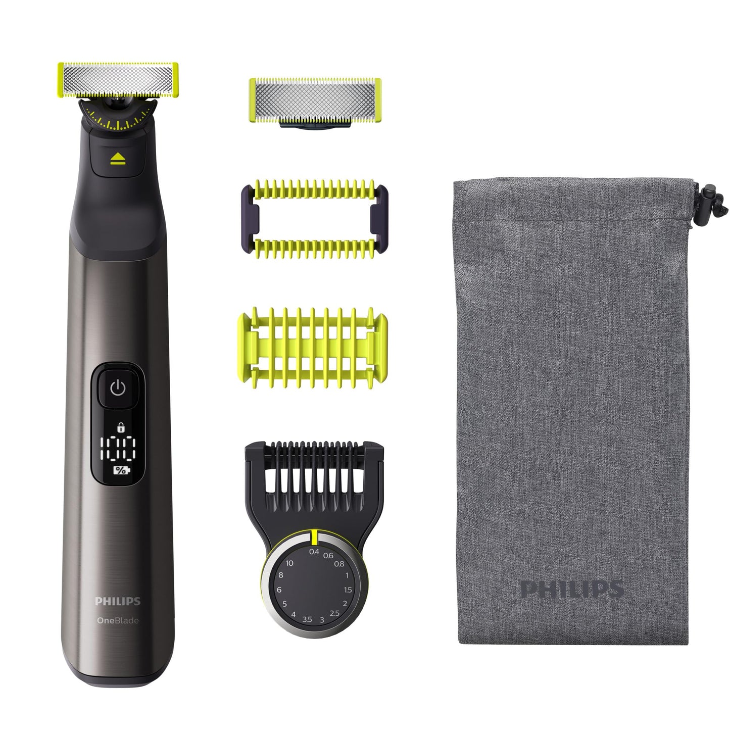 Philips OneBlade 360 Face & Body, Wet & Dry, Trim, Edge & Shave with the 5-in-1 Adjustable Comb and Body Comb, QP2834/20