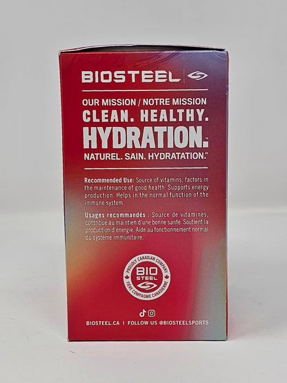 BIOSTEEL Zero Sugar Sports Hydration Mix Variety - Berry, Rainbow Twist & Blue Raspberry Flavours, 30 Packets