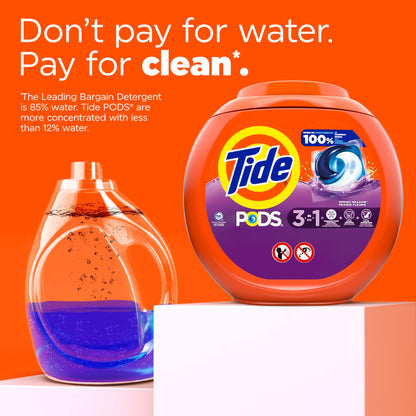 Tide PODS Liquid Laundry Detergent pacs, Spring Meadow Scent, 112 count