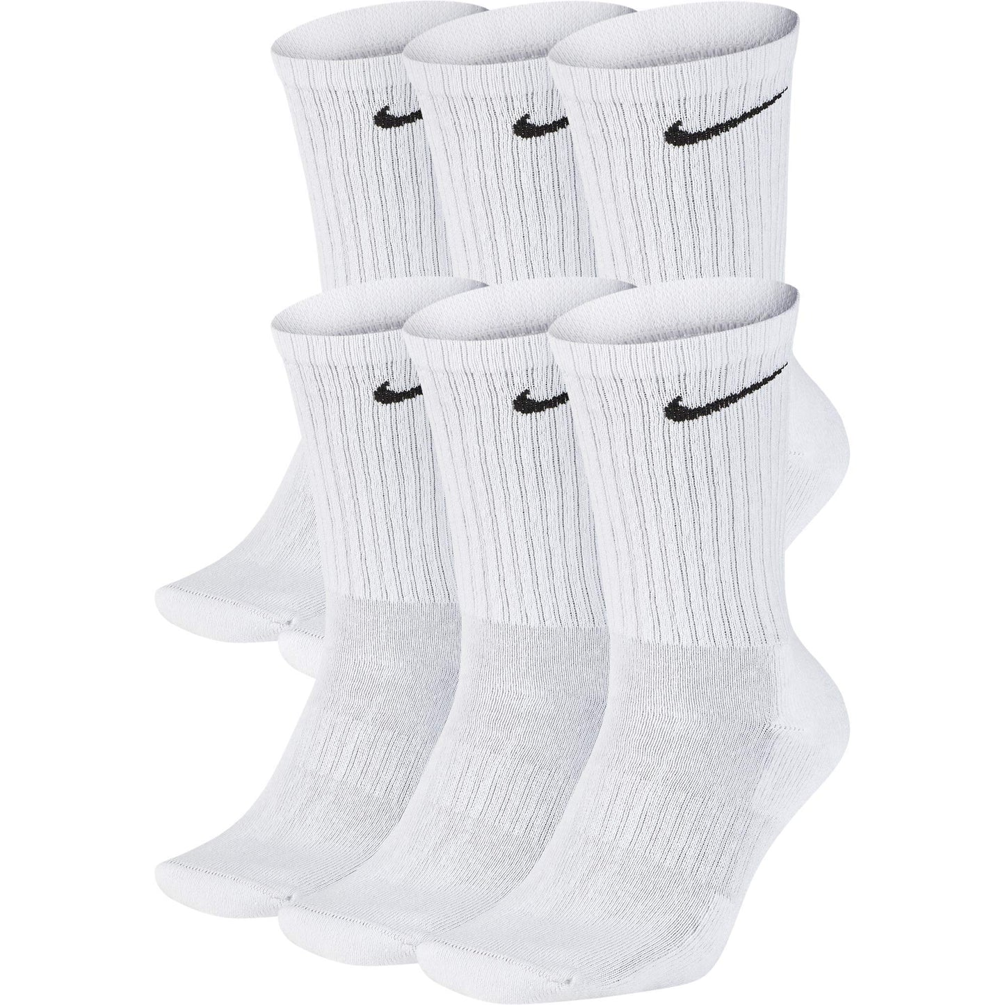Nike unisex-adult Everyday Cushion Crew 6 Pair BandSocks