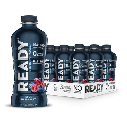 Ready Sports Drink, Electrolyte Blend with B Vitamins and No Added Sugar, Peach Mango, 16.9 Fluid Ounces