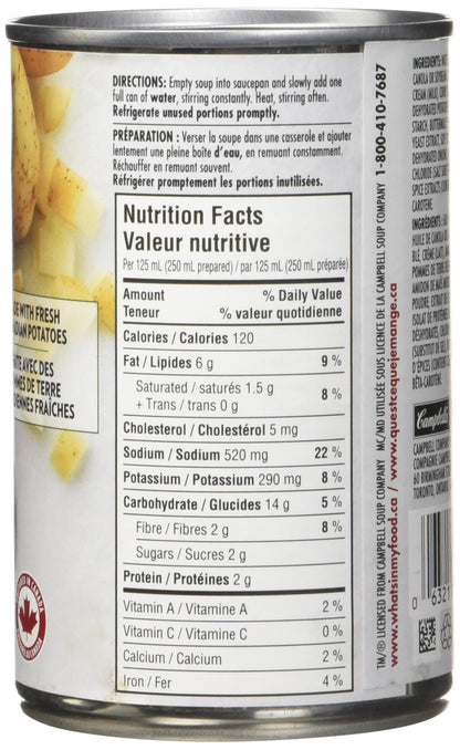 Campbell's Cream of Potato Soup, 284ml, 12-Count