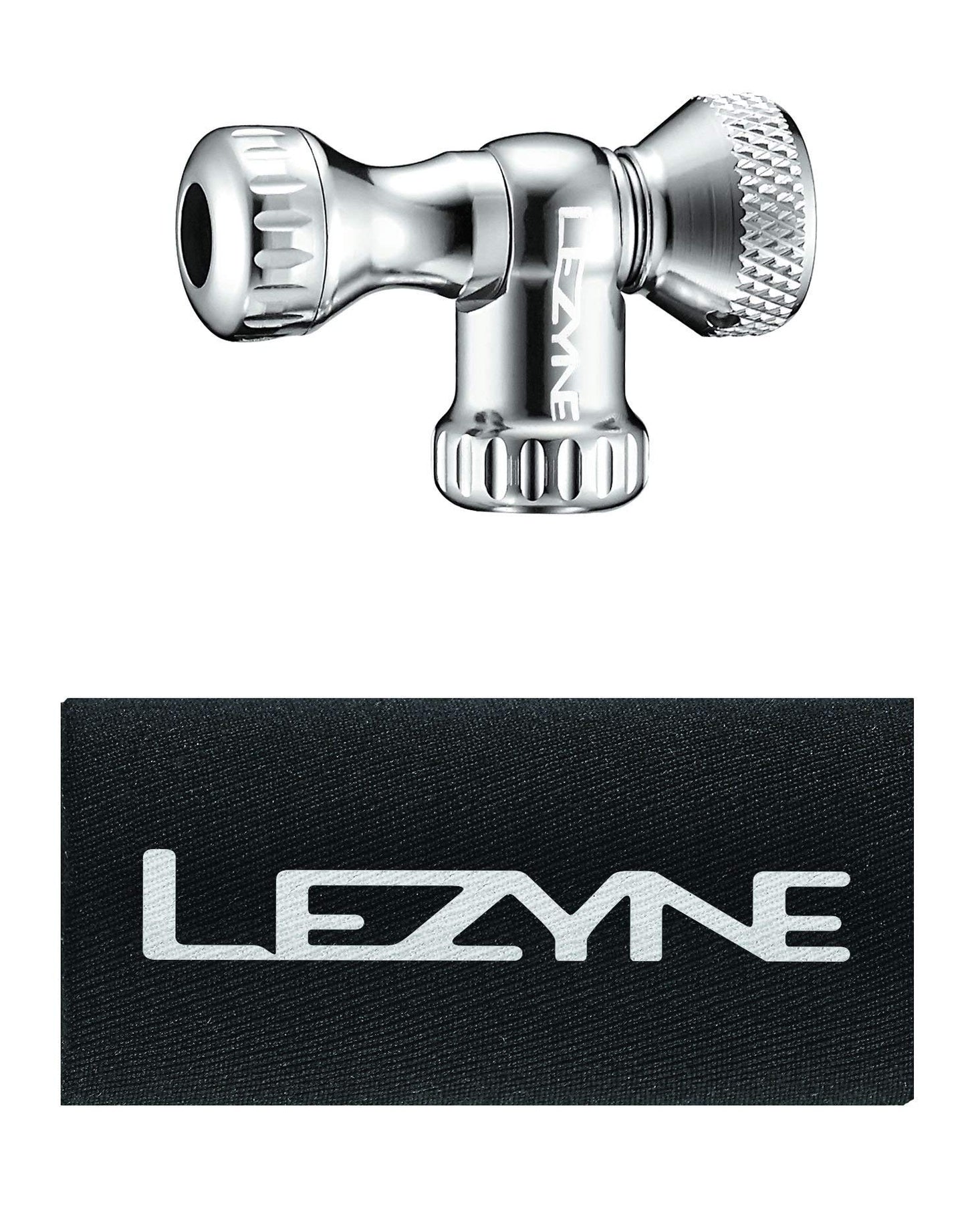LEZYNE Control Drive Co2 Inflator Slip Fit (Head Only) - Works with Schrader & Presta Valves