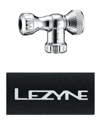 LEZYNE Control Drive Co2 Inflator Slip Fit (Head Only) - Works with Schrader & Presta Valves