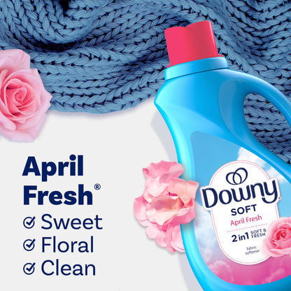Downy Ultra Laundry Liquid Fabric Softener (Fabric Conditioner), April Fresh, 88 fl oz, 120 Loads
