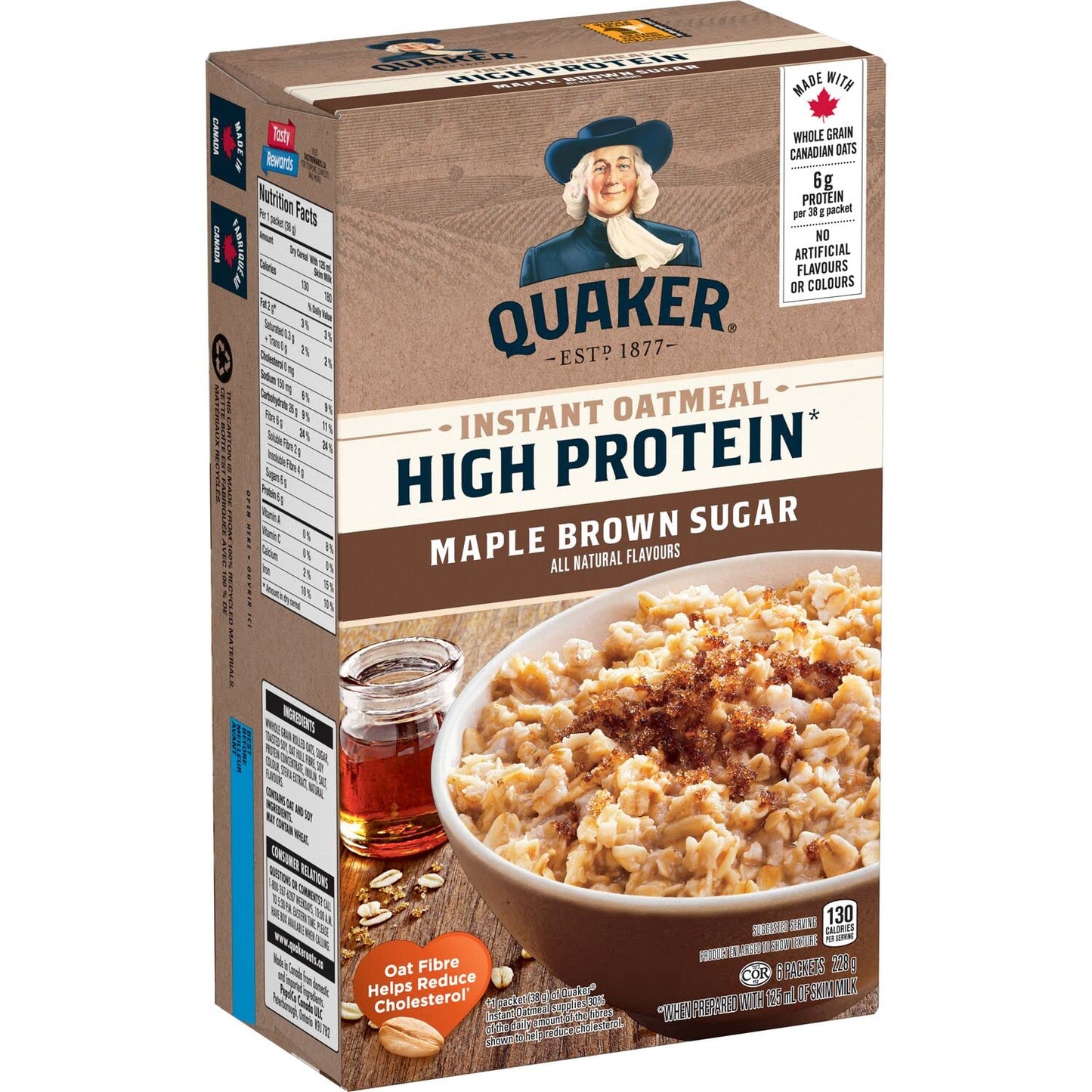Quaker Regular Instant Oatmeal, 10 Packets, 280g