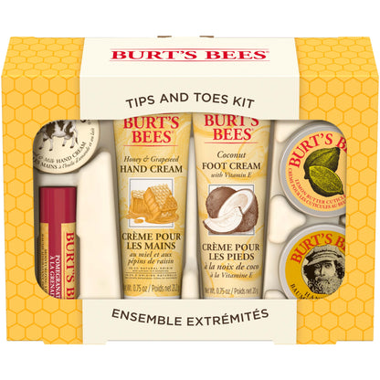 Burt's Bees Kissable Colour Gift Set, Warm Collection, 3 Lip Shimmers in Peony, Rhubarb and Fig