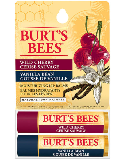 Burt's Bees Hydrating Lip Balm for Dry Chapped and Cracked Lips 100% Natural Origin, Ultra Conditioning with Kokum Butter, Shea Butter, and Cocoa Butter, Unscented, 2 Tubes
