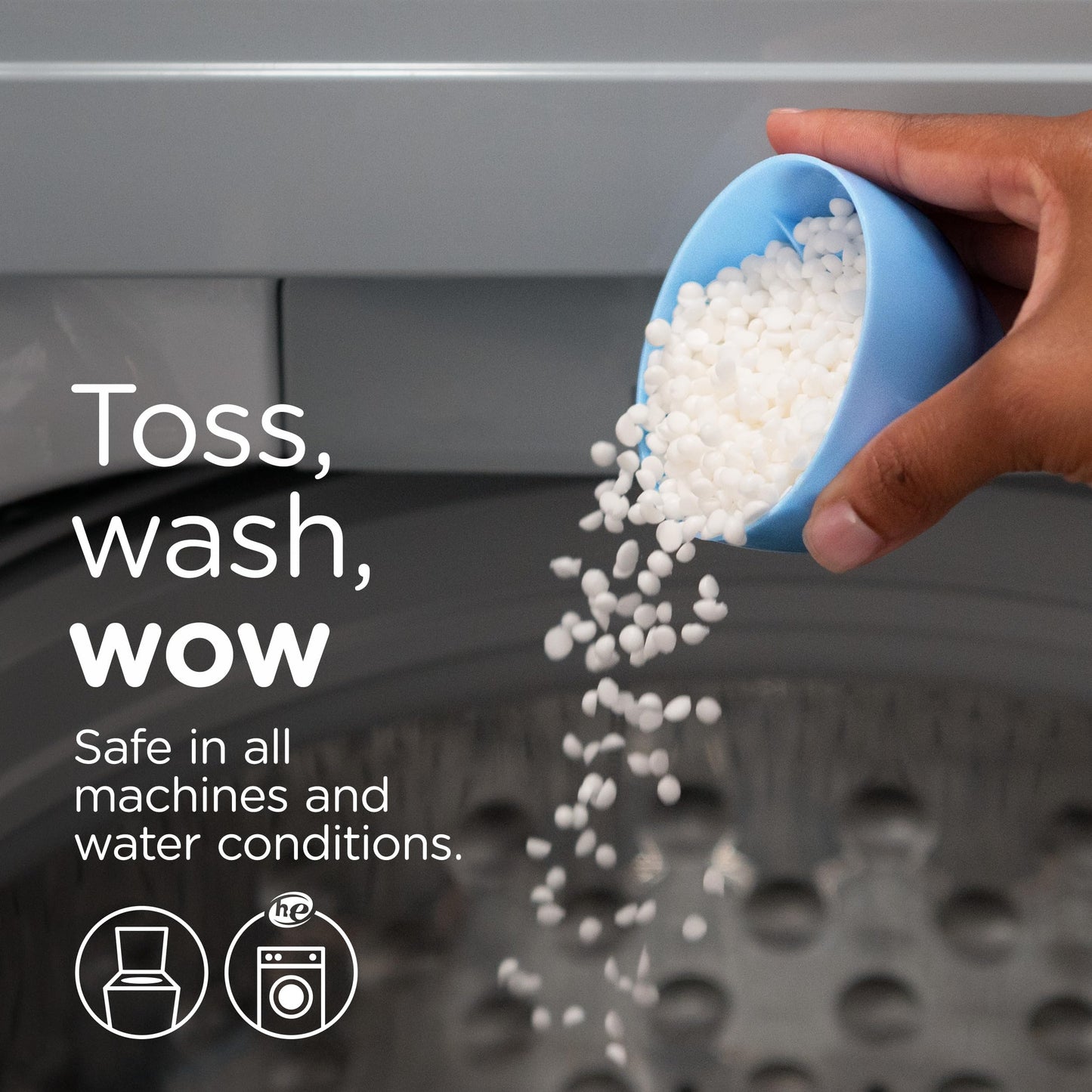 Downy Light Laundry Scent Booster Beads for Washer, Ocean Mist, 680 Grams, with No Heavy Perfumes