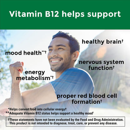 Nature Made Vitamin B12 1000 mcg, Dietary Supplement for Energy Metabolism Support, 150 Softgels, 150 Day Supply