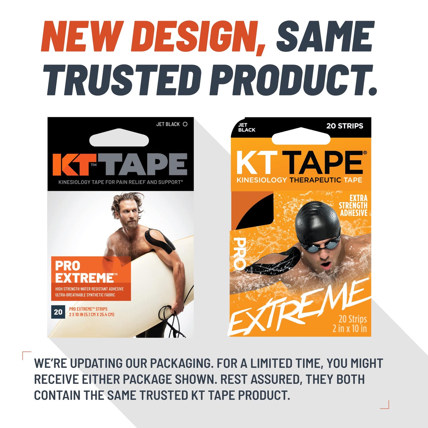 KT Tape PRO Extreme 20 Strip 10"Precut Titan Tan