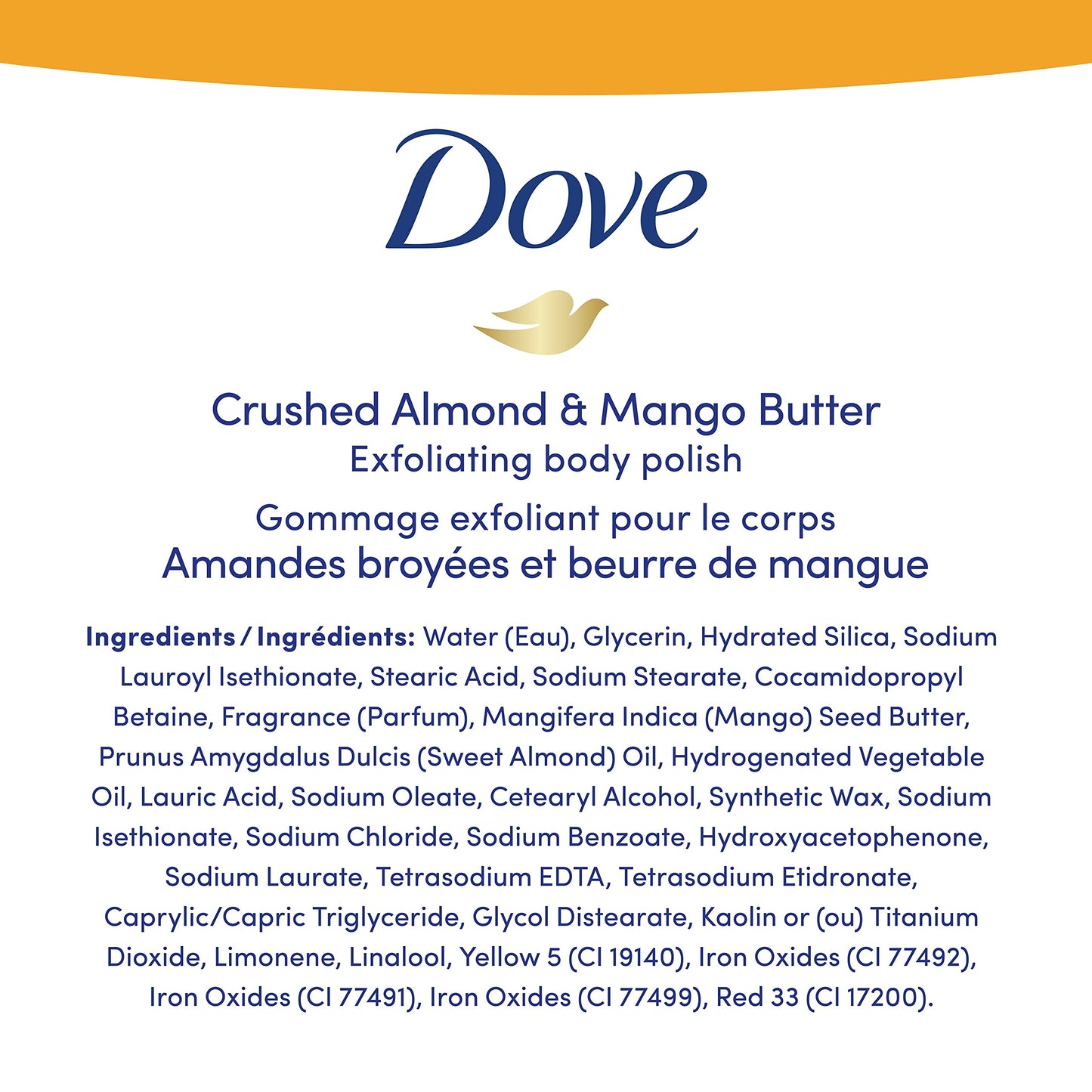 Dove Exfoliating Body Polish Scrub For Silky, Soft Skin Pomegranate and Shea Butter Body Scrub Exfoliates and Provides Lasting Nourishment 10.5 oz
