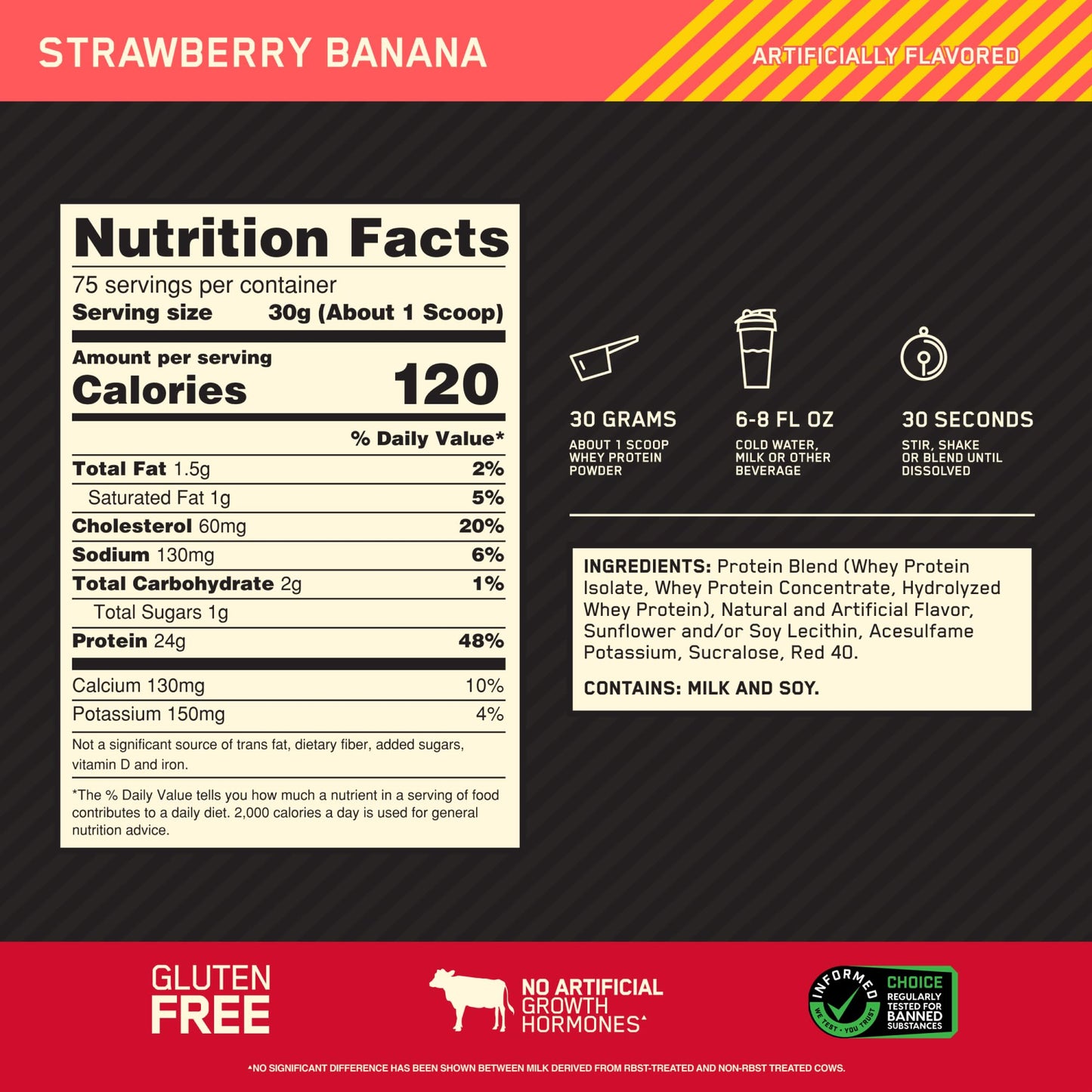 OPTIMUM NUTRITION Gold Standard Banana Cream 2lb