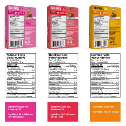 Bob Snail Healthy Snacks Berry Mix Family Pack - Nut free fruit Rolls with Blueberry, Raspberry & Strawberry, Candy box Fruit Snacks, All Natural Healthy Snacks for kids, No Added Sugar sour Candy, 80 pcs Pack / 800 gram candy bulk (Blueberry, Raspberry &