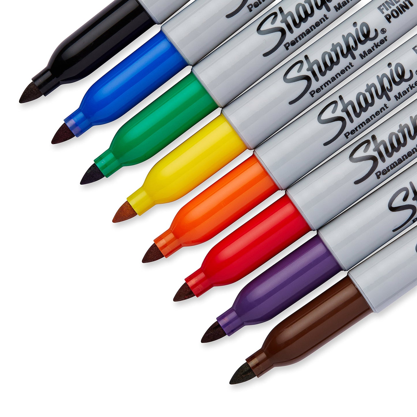 Sharpie Permanent Markers, Fine Point, Assorted Colours, 12 Count