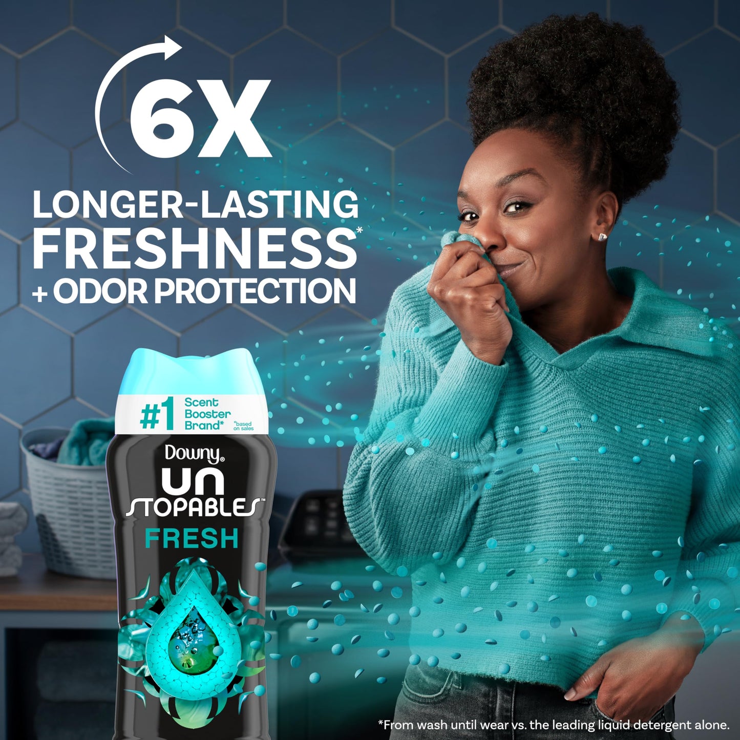 Downy Unstopables In-Wash Laundry Scent Booster Beads, Fresh, 680 gr